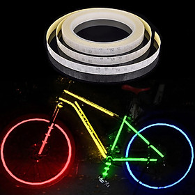 Cuộn băng keo phản quang 8 MÉT dán trang trí xe đạp, xe máy, xe ô tô