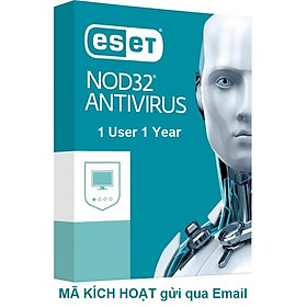 Phần mềm ESET NOD32 ANTIVIRUS 1 User 1 Year - Bản quyền 1 Máy/1 Năm - Hàng Chính Hãng- Mã kích hoạt gửi qua mail