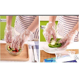 Mua Hộp 200c Găng tay xốp Găng tay nilon Bao tay nilon dùng 1 lần tiện lợi LOẠI TỐT LOẠI DÀY  DAI