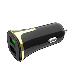 Mua Bộ Tẩu Sạc Điện Thoại Trên Xe Hơi  Hoco Z31 - 2 Cổng USB + Tặng Kèm Cáp Sạc IPhone  IPad - Hàng Chính Hãng