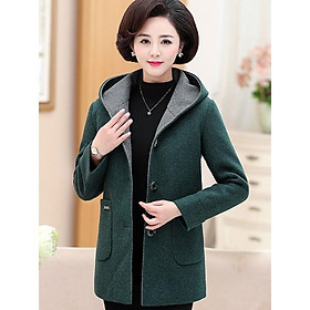 (HÀNG SẴN) Áo Khoác Dạ Nữ Mũ Trùm Đầu Sang Trọng AD36 - Hàng Quảng Châu Cao Cấp