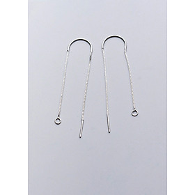 Charm bạc phụ kiện làm bông tai dài - Ngọc Quý Gemstones