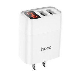 Mua Cóc Sạc Nhanh Hoco C86 2 Cổng USB Màn Hình Led 2.4A - Hàng nhập khẩu