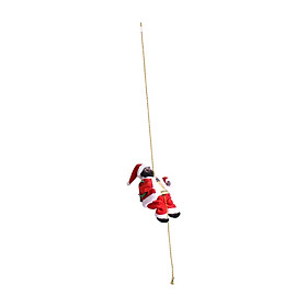 Santa Claus Musical Climbing Rope Christmas Hanging Decoration for Xmas Tree