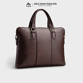 Cặp Công Sở Lata ( Thời trang nam basic đựng laptop 14,6 inch - Cặp da CA29 )