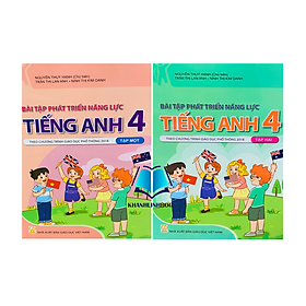 Sách - Combo Bài tập phát triển năng lực Tiếng Anh lớp 4 tập 1 + 2 ( theo chương trình GDPT 2018 )