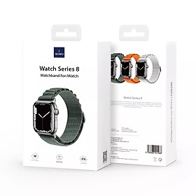 Dây Đồng Hồ Wiwu Watch Ultra Series 8 Cho Alpple Watch 38mm/40mm/41mm, 42mm/44mm/45mm/49mm Được Làm Bằng Nylon Bện - Hàng Chính Hãng