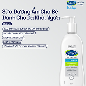 Kem dưỡng ẩm cho viêm da cơ địa Cetaphil Pro AD Moisturizer 295ml