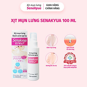 Xịt mụn lưng Senakyua Kobayashi Nhật Bản 100ml- Giảm mụn, thâm, dưỡng ẩm cho lưng, body