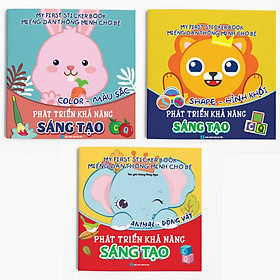 Ảnh bìa Combo 3 cuốn: Miếng dán Thông minh cho bé - My First Sticker Book