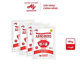 Hình ảnh Combo 4 gói Bột ngọt AJI-NO-MOTO 454g