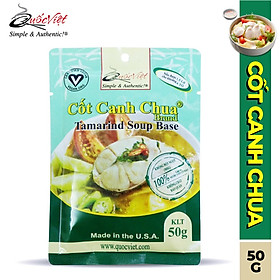 GIA VỊ NẤU Canh Chua Cốt Quốc Việt 50g-Gia vị hoàn chỉnh nhập khẩu