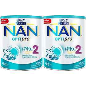 Combo 2 Lon Sữa Bột Nestlé NAN OPTIPRO 2 HM-O 900g Với Công Thức Từ Thụy Sĩ