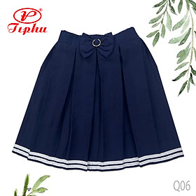 Chân váy học sinh Amazing, có quần bên trong, váy rời bé gái cấp 1, đồng phục đi học, lưng chun phía sau, có size lớn đến 60kg