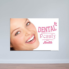 Tranh trang trí nha khoa “Dental and Healthy” W2032