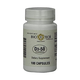Bio-Tech Pharmacal - D3-50 - 100 Count