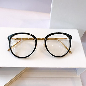 Kính mắt tròn gọng Kim loại Hàn Quốc hottrends + tặng tuavit Kính xinh mini đa năng
