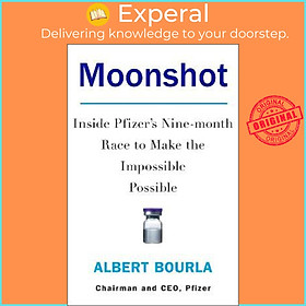 Sách - Moonshot : Inside Pfizer's Nine-Month Race to Make the Impossible Possib by Albert Bourla (UK edition, paperback)
