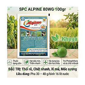 Thuốc trừ nấm bệnh SPC Alpine 80WG 100gr Thối rễ - Chết nhanh - Xì mủ - Mốc sương