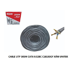 Mua Thùng cáp mạng UNITEK CAT6/ CAT5 UTP ( Dây Cáp Xám) - Hàng Chính Hãng