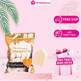 Bông Phấn Kai Beautycare 000KQ3064 Dùng Để Tán Kem Nền Hoặc Dặm Phấn (Set 30 mút)