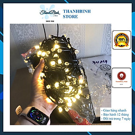 Mua NHÁY LED KIM CƯƠNG NHIỀU MÀU/ 1 MÀU VÀNG- DÀI 10M/ 20M/ 50M- TRANG TRÍ CÂY THÔNG NOEL/ GIÁNG SINH/ QUẤN CÂY   SIÊU BỀN