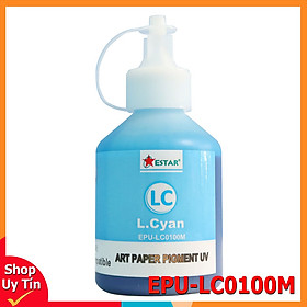 Mua Mực nước màu xanh nhạt Pigment UV EPU-LC0100M thương hiệu Estar- Dùng cho máy Epson (100ML) (hàng nhập khẩu)