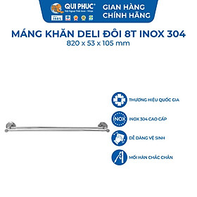 Mua  Chính hãng Qui Phúc  Giá treo khăn đôi nhà tắm inox 304  6 tấc đến 1m