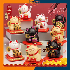 Mua Mèo Thần Tài Nhật Bản Chiêu Tài Hút Lộc 2022 Mèo May Mắn Vẫy Tay Tự Động Bản Mini
