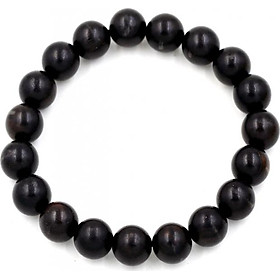 Vòng tay chuỗi hạt gỗ Đàn hương đen 10 ly 19 hạt