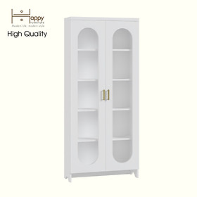 Mua HAPPY FURNITURE   Tủ lưu trữ 2 cửa kính - CHEVY  TLT_049   80cm x 28cm x 180cm DxRxC