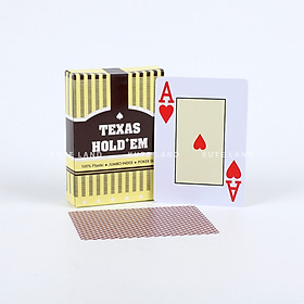 Bộ Bài Tây Nhựa Texas Hold'Em Chất Liệu PVC Bền Đẹp Chống Nước 100% Plastic Chống Gãy Cong