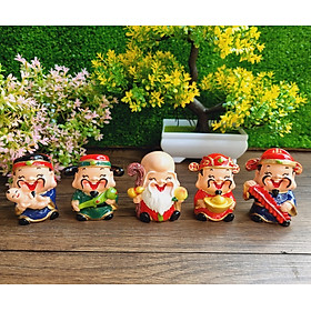 Bộ 05 tượng Ngũ Phúc Lâm Môn 6cm - dòng cao cấp