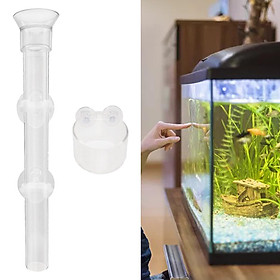 Clear Shrimp Feeder Fish Food Dish Container for Fish Tank