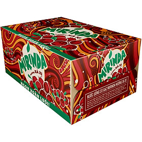 Thùng 24 Lon Nước Ngọt Có Gas Mirinda Xá Xị (320ml/Lon)