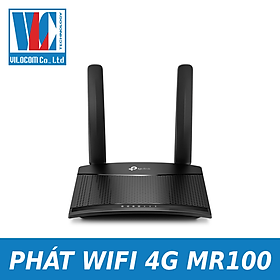 Bộ Phát Wifi 4G TP LINK TL-MR100 4G LTE Dùng Sim DATA - hàng chính hãng