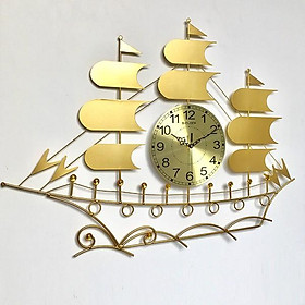 Đồng hồ treo tường GCLOCK loại to KT 68x86  cao cấp làm từ kim loại sơn tĩnh điện chạy máy kim trôi chuẩn
