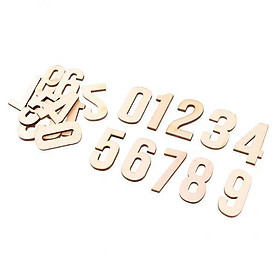 2-16pack 10 Pieces Natural Wood Wooden Numbers Shape Pieces for Kids Arts Crafts