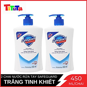 Combo 2 chai Nước rửa tay Safeguard Trăng Tinh Khiết 450ml X2