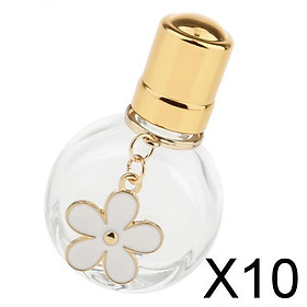 10x10ml Empty Roll on Bottle Glass Roller Bottle Vial for Perfume Essential Oil