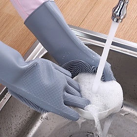 Mua Bao tay rửa chén đa năng  silicon lớp gai giữa lòng bàn tay vừa làm sạch vừa tạo bọt mà không cần dùng đến giẻ   dễ dàng cọ rửa sạch trái cây hoa quả  không hại da tay mềm mại   dẻo dai   chịu được nhiệt độ cao an toàn và tiện lợi