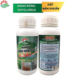 Nano đồng xử lý nước cho ao nuôi và bể cá cảnh . Chai  500ml nano đồng oxyclorua Haki chuyên diệt nấm, diệt rêu, cắt tảo, xử lý nước