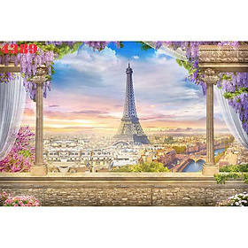 Tranh Dán Tường 3D Thành Phố - Có Sẵn Keo - TTP019