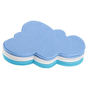 Hình ảnh sách 12pcs Mixed Foam Clouds Shapes Kids Children Decooration Crafting DIY