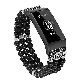 〖Follure〗For Fitbit Charge 3 Replace Watch Band Beads Bracelet Jewelry Wristband Strap