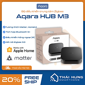 Bộ điều khiển trung tâm Aqara Hub M3 bản Quốc Tế HM-G01D - Cấu hình mạnh mẽ, Bộ nhớ eMMC 8GB, Cấp nguồn POE, Tương thích Matter, Homekit