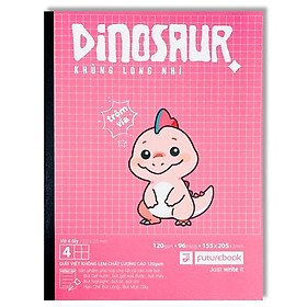 Bộ 10 Tập Khủng Long Nhí A5 - 4 Ô Ly - 96 Trang 120gsm + Kèm 2 Túi Nhãn Vở Ngẫu Nhiên - Futurebook DG-961 - Mẫu 5