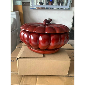 Mua KHAY ĐỰNG BÁNH MỨT KẸO GỖ TRÀM NGUYÊN KHỐI QUẢ BÍ NGANG 30CM ĐẾ XOAY(HÀNG CAO CẤP - ẢNH THẬT)