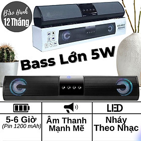 Mua Loa Bluetooth A2 Nghe Nhạc 2 Loa 5W Công Suất Lớn  Bass Mạnh  Đèn Led Theo Nhạc Và Khe Cắm Thẻ Nhớ  USB  Đài FM