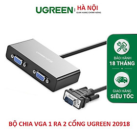 Cáp chia VGA 1 ra 2 chính hãng Ugreen 20918 cao cấp (cáp dài 1m) hàng chính hãng